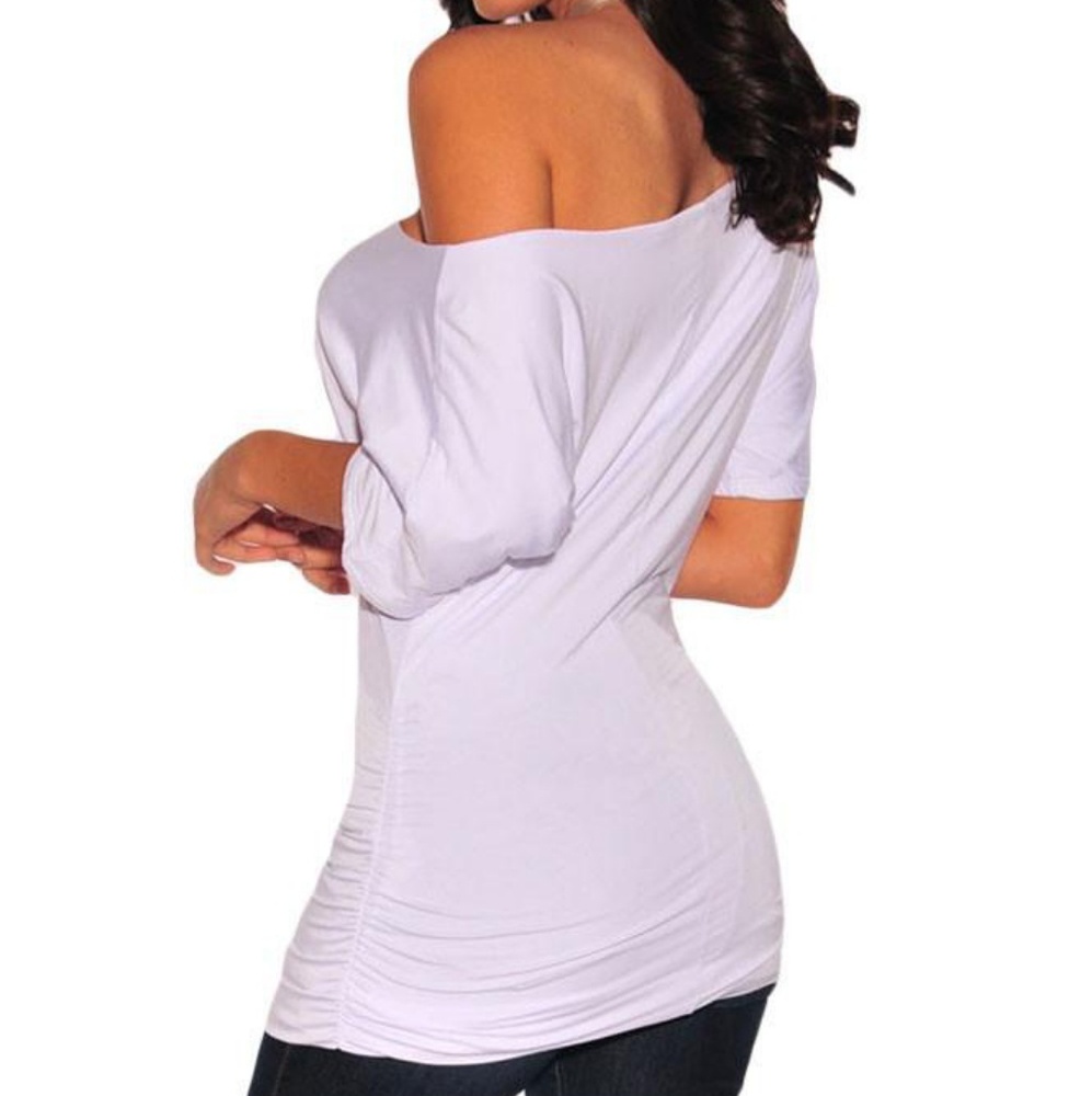 White side rouched blouse
